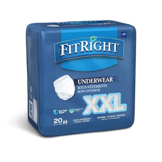 Medline FitRight Heavy Protective Underwear, Adult Diapers, Incontinence