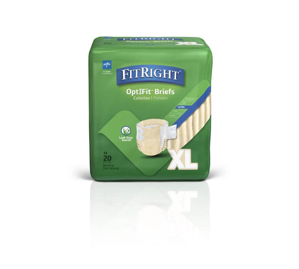 FitRight Ultra OptiFit Adult Diapers, Xlarge