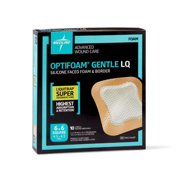 Optifoam Gentle LQ Silicone Faced Foam Dressings, Adult Diapers, Incontinence