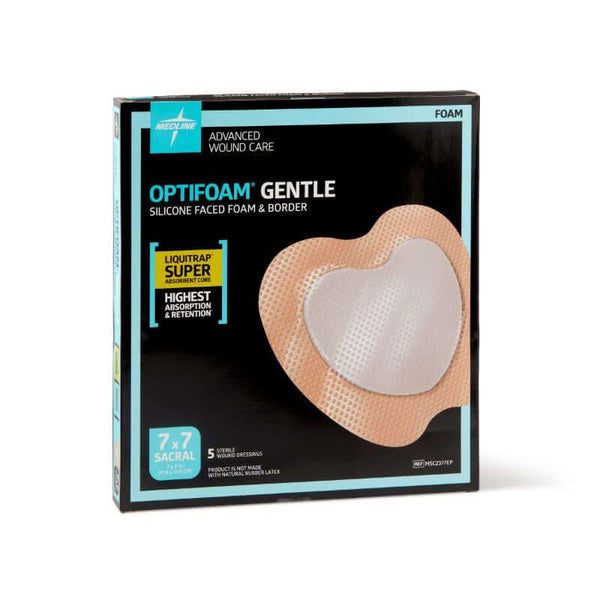 Optifoam Gentle LQ Silicone Faced Foam Dressings, Adult Diapers, Incontinence