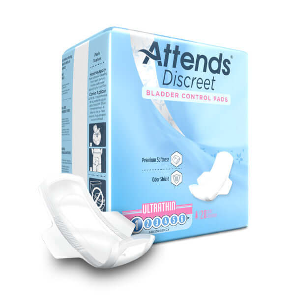 Attends Discreet Bladder Control Pads for Incontinence Care