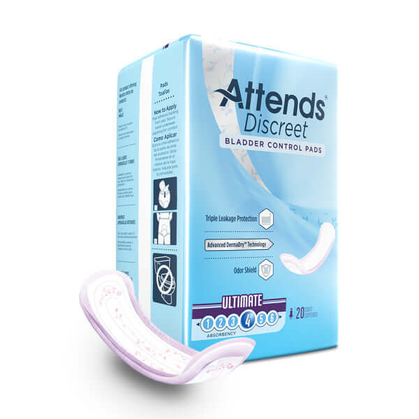 Attends Discreet Bladder Control Pads for Incontinence Care