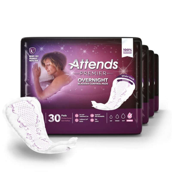 Attends Premier Overnight Bladder Control Pads for Incontinence Care