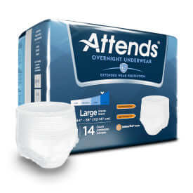 Attends Overnight Underwear, Adult Diapers