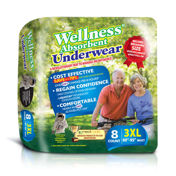 Wellness Adult Pullups, Adult Diapers, Incontinence
