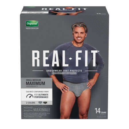 Depend Real Fit For Men, Adult Diapers for Incontinence