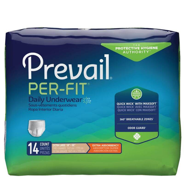 Prevail Per-Fit Daily Underwear, Extra Absorbency