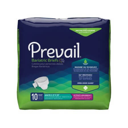 Prevail Bariatric Adult Diapers 2X and 3X, Incontinence