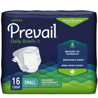 Prevail Daily Briefs (Adult Diapers), Small, 96 per Case