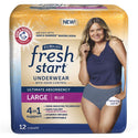 FitRight Fresh Start Protective Underwear for Women, Blue, Small to 2XL