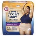 FitRight Fresh Start Protective Underwear for Women, Beige, Small to 2XL