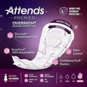 Attends Premier Overnight Bladder Control Pads for Incontinence Care