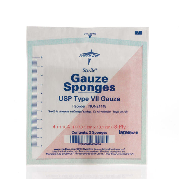 Medline Sterile 4x4 Gauze Sponges, Adult Diapers, Incontinence