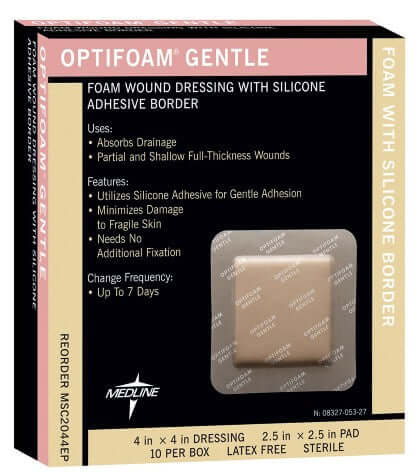 Optifoam Gentle Silicone Border Dressings, Adult Diapers, Incontinence