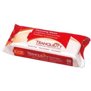 Tranquility Cleansing Wipes, 56 per pack, 12 packs per case, Adult diapers, Incontinence
