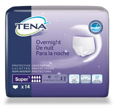 Tena Overnight Super Protective Underwear (Pullups), Adult Diapers, Incontinence